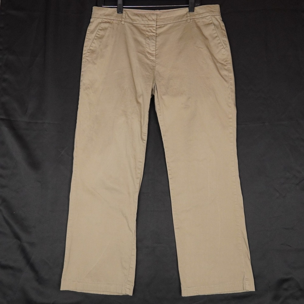 Honigman Chino Pants Womens 42 Tan Khaki Straight Leg Casual Cotton Blend